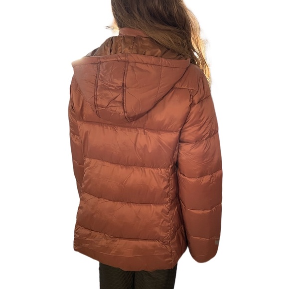 St. John’s Bay Brown Puffer Jacket, Soft and Comfortable - Picture 7 of 12